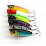 1pc Fishing Topwater Fishing Lures 10 Colors Floating Popper Lure Hooks Crank Baits Tackle Tool 6.5cm 11g fishing wobblers