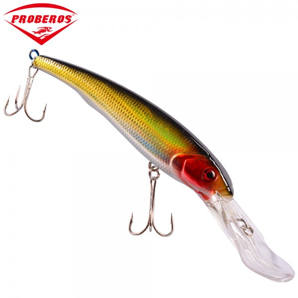 1pc Huge Fishing Lures 17cm-6.69"/28.69g-1.01oz 8 colors Fishing Tackle 2# Hook Fishing Bait Seawater