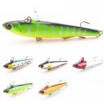 1pcs   Winter Fishing Hard Bait VIB With Lead Inside Ice Sea 14.5g 9cm Fishing Tackle Diving Swivel Jig Wobbler Lure