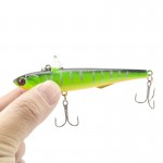 1pcs   Winter Fishing Hard Bait VIB With Lead Inside Ice Sea 14.5g 9cm Fishing Tackle Diving Swivel Jig Wobbler Lure