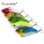 1pcs 7cm 16g  Winter Fishing Hard Bait VIB with Lead Inside Ice Sea Fishing Tackle Diving Swivel Jig Wobbler Lure