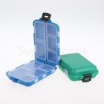 1pcs 9.5cm*6cm*3cm 10 Compartments Fly Fishing Lure Spoon Hook Bait Tackle Box Storage Case Holder Fishing Accessories