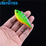 1pcs Hard Sinking Fishing VIB Lures 7cm 11g High Carbon Steel Treble Hooks Fishing Bait Variant Colors for Choose Fishing Tackle