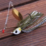 1pcs Trulinoya brand 12g/18g Spinner Bait with Brass Fishing Spoon Lure Metal Jig Jigging lure Swimbait Spinnerbait