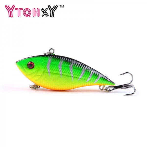 1pcs Winter Fishing Lures Hard Bait VIB With Lead Inside Lead Fish Ice Sea FishingTackle Swivel Jig Wobbler Lure YE-178