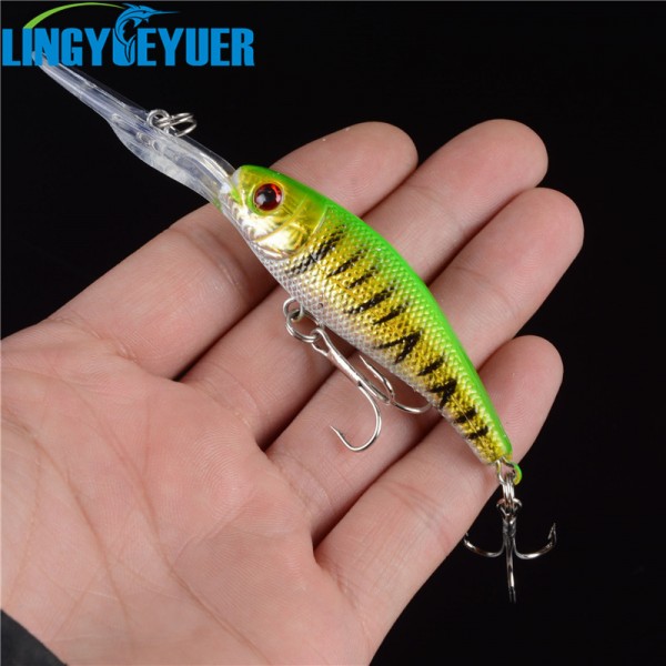 1pcs hard protein crank bait 3d eyes fishing wobblers 10.1cm/8g swimbait  crankbait Fish Tackle