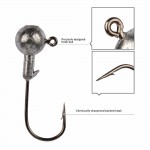 20-50pcs/box Fishing Hook Set Lead Head Hook Fishhooks Jig Kit With Box Fishing Tackle Accessories 1g-20g