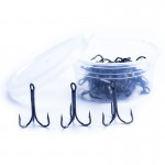 20 Pcs 2# 4# 6# 8# High Carbon Steel Fishing Hook  Fishhooks Durable Pesca Jig Treble Hooks with Hole Carp Fishing Tackle Box