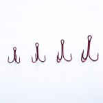 20 Pcs/lot 2# 4# 6# 8# High Carbon Steel Fishing Hook Red color Pesca Jig Treble Hooks with Plastic Box Fishing Tackle Box