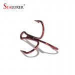 20 Pcs/lot 2# 4# 6# 8# High Carbon Steel Fishing Hook Red color Pesca Jig Treble Hooks with Plastic Box Fishing Tackle Box