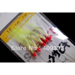 20 packages11# 16#  mixed 5 colors  Sabiki Rig Shrimp Sabiki Rigs Soft fishing lure with Strong Fishing hook