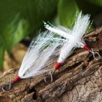 20 pcs 49mm blade Lure pendant bloodstreams feather fishing lure fishing equipment fishing tackle single