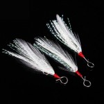 20 pcs 49mm blade Lure pendant bloodstreams feather fishing lure fishing equipment fishing tackle single