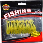 20 pcs/lot SwimBait Paddle Tail Soft Grubs 50mm/0.7g T Tail Lure Jig Head soft lure for bass Fishing Mandarin fishing FA-339  