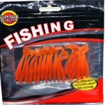 20 pcs/lot SwimBait Paddle Tail Soft Grubs 50mm/0.7g T Tail Lure Jig Head soft lure for bass Fishing Mandarin fishing FA-339  