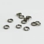 200pcs 3, 3.5, 4, 4.5, 5, 5.5, 6, 7.5 mm Stainless Steel Heavy Duty Split Rings Terminal Tackle Fishing Accesssories