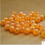 200pcs/lot Fishing Accessories Orange Beads 5mm Round Rigs Making Hard Floating Fishing Beads Fishing Tackle free shipping