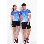 2015  Badminton Set ( T-shirt + Shorts) Team Couple Model Badminton Table Tennis Sportswear CS1153 CS2153