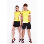 2015  Badminton Set ( T-shirt + Shorts) Team Couple Model Badminton Table Tennis Sportswear CS1153 CS2153