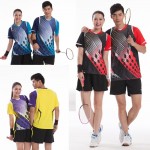 2015 Badminton Set ( Tshirt + Shorts) Quick Dry South Korea Team Sportswear Badminton Table Tennis Set T4700 T-4800