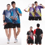 2015 Badminton Set ( Tshirt + Shorts) Quick Dry South Korea Team Sportswear Badminton Table Tennis Set T4700 T-4800