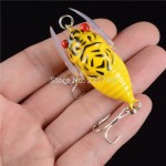 2015 Hot Sale Lake River Pesca Isca Artificial New Promotions 1 Pcs 4-color Cicada Baits Fishing Lures Bass Crank 4cm 6.4g Float