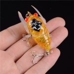 2015 Hot Sale Lake River Pesca Isca Artificial New Promotions 1 Pcs 4-color Cicada Baits Fishing Lures Bass Crank 4cm 6.4g Float