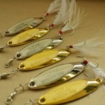 2015 Luminous metal lure for fishing spoon lure 10g 15g gold/silver black bass lure fishing bait hard lure free shipping