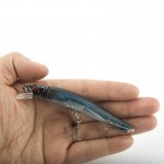 2015 New 1pc/lot lure smirnoff 9cm-8.6g minnow hard bait buzzing mandarin fishing bait lure baits eyes 3D tackle