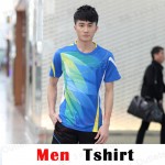 2015 New Men's Badminton Game Shirt Young Men Quick Dry Sportswear Table Tennis tshirt  CS1127