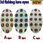 2015NEW fishing 3d lure eyes  A 200pcs +B 200pcs +C 200pcs 3MM--6MM total :600pcs/lot fly eyes