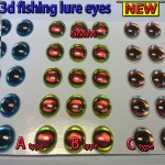 2015NEW fishing 3d lure eyes  A 200pcs +B 200pcs +C 200pcs 3MM--6MM total :600pcs/lot fly eyes