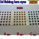 2015NEW fishing 3d lure eyes  A 200pcs +B 200pcs +C 200pcs 3MM--6MM total :600pcs/lot fly eyes