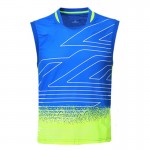 2016 Lee Chong Wei Rio Badminton Sleeveless Shirt LCW Model Young Men Badminton Sport Sleeveless Tees10003LCW