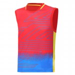 2016 Lee Chong Wei Rio Badminton Sleeveless Shirt LCW Model Young Men Badminton Sport Sleeveless Tees10003LCW