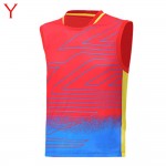 2016 Lee Chong Wei Rio Badminton Sleeveless Shirt LCW Model Young Men Badminton Sport Sleeveless Tees10003LCW