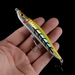 2016 New 9.5CM/16G Heavy Minnow Fishing Crankbait Hard Artificial Bait Treble Hooks Fish Wobbler Japan Tackle Pesca