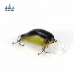 2016 New Artificial 3D Eyes Fishing Lure Hard Clubby Fatty Crank Bait Lures Bright Color Pesca Fishing Tackle 8PCS/lot