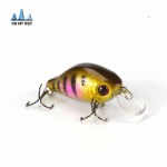 2016 New Artificial 3D Eyes Fishing Lure Hard Clubby Fatty Crank Bait Lures Bright Color Pesca Fishing Tackle 8PCS/lot