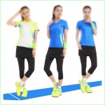 2016 New Sports  Fake Two Pieces Running Leggings Tennis Badminton Yoga Skirt Pants Quick Dry