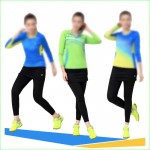 2016 New Sports  Fake Two Pieces Running Leggings Tennis Badminton Yoga Skirt Pants Quick Dry