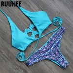 2016 Sexy Push up Summer Beach Biquini Bathing Suit Women Swimsuit Swimwear Beachwear Padded Bikini Set Bikinis maillot de bain