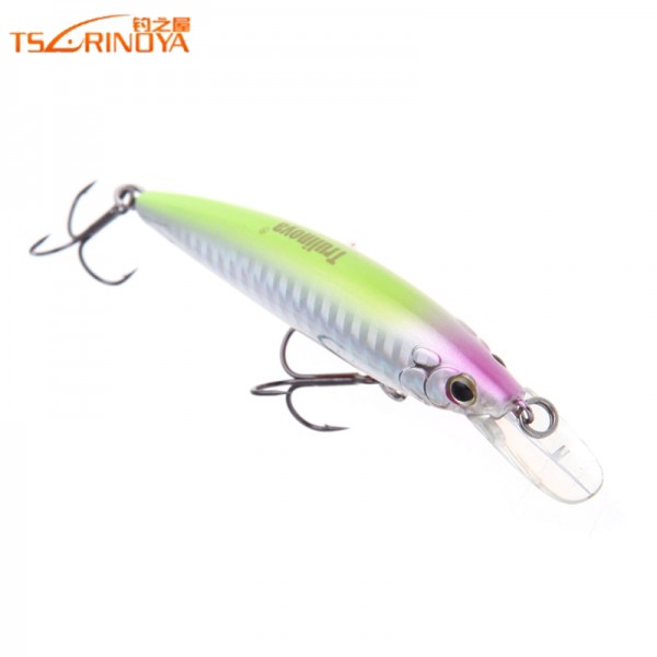 2016 Trulinoya DW11 95mm 9g 1m Mini Crank Fishing Lure Hard Bait Fishing Tackle with BKK Hooks Multicolor