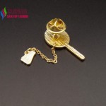 2016 new arrival gift jewelry Fashion hot mini Enamel badminton table tennis Racket brooches pins for Women broches bijoux