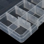 2016 white high strength 12X6X2cm plastic track box 10 box bait fishing tackle box YE-71