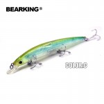 2017 Bearking professional excellent action fishing lures,130mm/14.8g depth 2m,each lot 5pcs different colors free shipping