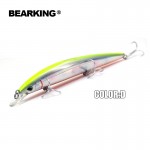 2017 Bearking professional excellent action fishing lures,130mm/14.8g depth 2m,each lot 5pcs different colors free shipping