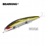 2017 Bearking professional excellent action fishing lures,130mm/14.8g depth 2m,each lot 5pcs different colors free shipping