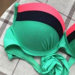 2017 Green Black Grey Girls Bikini Low Waisted Best Quality Women Summer Durable and Elastic Swimsuit Swimwear Size 4 6 8 S M L