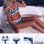 2017 New Leaf Print Bikini Brazilian Retro Bikini Swimsuits Sexy Bathing Suit Print Swimwear  Biquini Maillot De Bain Femme 15